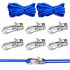 6-Pack Paracord Adjusters,Rope Tightening Tool & Tensioner,Rope with Roller Tensioner