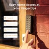 SwitchBot WiFi Smart Lock with Keypad Touch, Fingerprint Keyless Entry