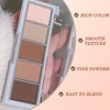 Neutral Nude Brown Eyeshadow Palette with 5 Velvety Matte Shades