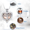 Tree of Life Urn Necklaces for Ashes Heart Shape Cremation