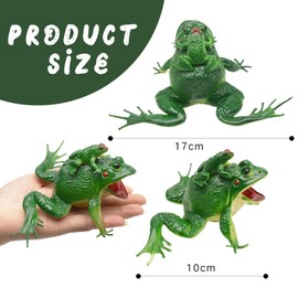 JUFYVO Frogs Toy Rainforest Woodland Animals Toy Learning Educational Toys Frog Decorations Tiny Frogs Figurines for Toddlers