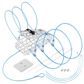 A1FISHER 1 PCS Luminous Crab Snare Traps Grabber with Galvanized Vinyl Coated Steel Wire Mesh, with 6 Loops, 1OZ Galvanized Steel Block, Rectangular Crab Snare for Dungeness, Rock, Blue Crab