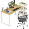 SHW Mission 40-Inch Home Office Computer Desk, Oak