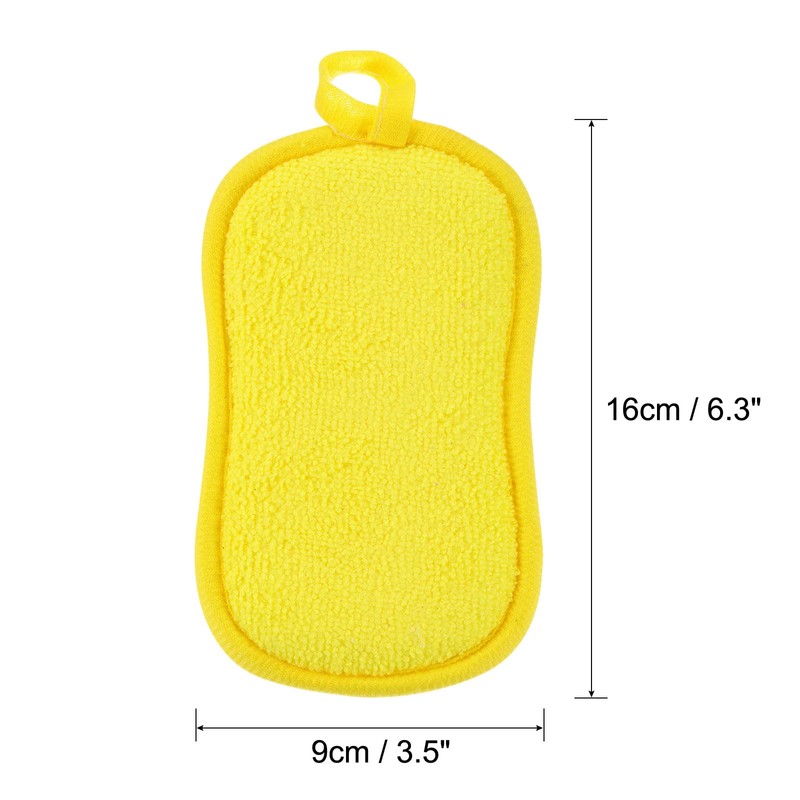 sourcing map Multipurpose Kitchen Dish Sponge Scrubber, 5 Pcs Non
