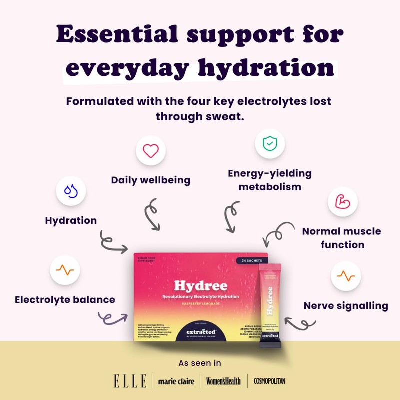 Extracted Hydree Advanced Electrolyte Drink Mix, Sodium Potassium Magnesium Calcium