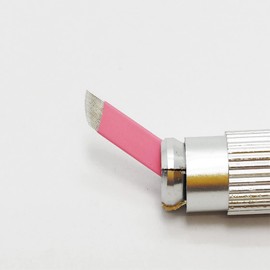 50pcs Nano 0.15mm Microblading Blades Pink Tattoo Blades Tebori Eyebrow Nano Microblade for Tattoo Manual Pen (0.15mm 18F)