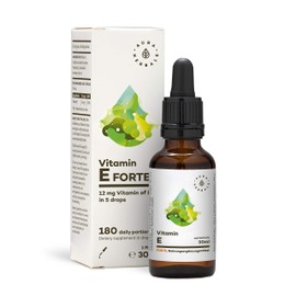 Aura Herbals AURA HERBALS® Vitamin E Forte 900 Tropfen Öl - Hochdosiert und bis zu 180 TAGESPORTIONEN - Flüssig 30ml - Natürliches Produkt 100% - Vegan - Hohe Bioverfügbarkeit - Einfache Komposition