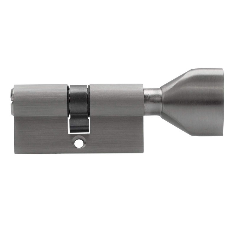 3x Knob Cylinder KSN 60 mm 30/30 Keyed Alike Including