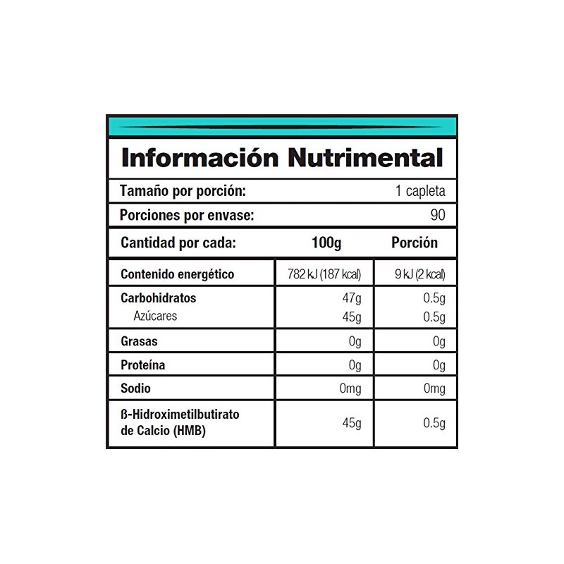 HMB, Mdn Sports, 90 Capletas, Masticables, Sabor Piña