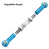 sourcing map 2 Pcs Steering Servo Turnbuckle Rod RC Aluminum