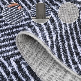 Blue Area Rug Living Room Rugs, 8x10ft Large Soft Machine Washable Rugs, Morden Neutral Stain Resistant Indoor Floor Rug Carpet for Bedroom Under Dining Table Home Office House Decor