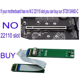 Sintech M.2 NGFF 28Pin SSD Adapter, for Read SSD from MacBook 2013-2015 Year in M-Key Slot (Only Fit in Desktop,Height 10mms,NOT fit in Laptop or External USB Case)