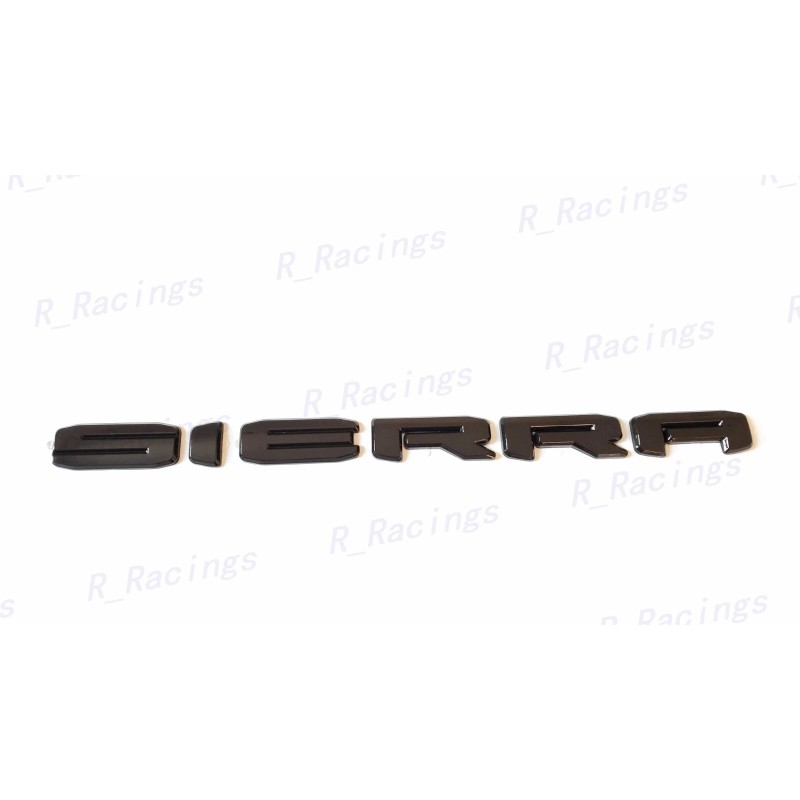 Auto OVERLAY Gloss Black SIERRA HD SLT Emblems Fit 2024+