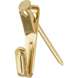 Hillman 122304 Brass Conventional Picture Hanger 3 Pack 50lb