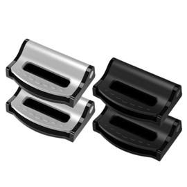 WeddHuis Set of 4 Seat Belt Clips Car Belt Adjuster up to 53 mm Belt Width Seat Belt Adjuster for Belt Tension Adjuster Seat Belt Clips 2 Colours Belt Clip Seat Belt Adjuster