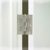 3-1/2 in. Square Corner Hinge in Satin Nickel – Heavy