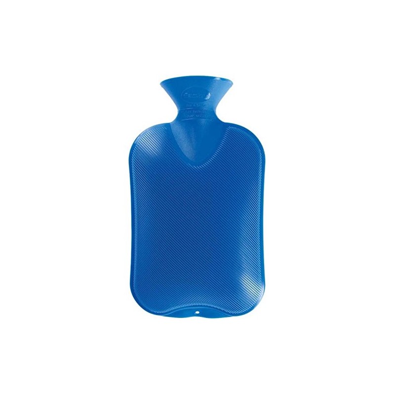 Fashy Hot Water Bottle Double Bladed Blue, 2 litres, Pack