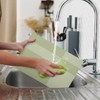 comfoyar Green Rectangular Placemats Set of 6, 12x18 Inch Non-Slip