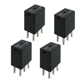 301-1C-C-R1-U01-12VDC Automotive Purpose Relays, 5 Pins 35A Power Relay Fuel Pump Relay, 4 Pack