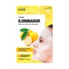 Lemon Yellow Brightening 100% Cotton Face Leaf Mask
