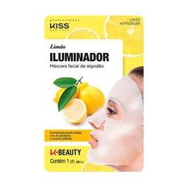 Lemon Yellow Brightening 100% Cotton Face Leaf Mask