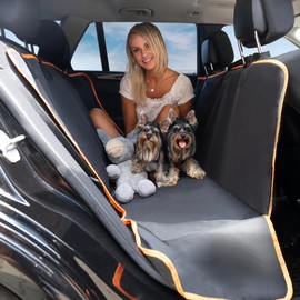 Valtrove Premium Auto Hundedecke 137x147 cm, Hundeschutzdecke aus 600D Oxford Fabric, für Kofferraum Rücksitz Rückbank, wasserdicht & Kratzfest, Autodecke Hundematte Rücksitzschoner für Hund & Katze