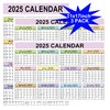 2025 Full Desk Calendar 2 Sided Vertical/Horizontal Reversible 11 x