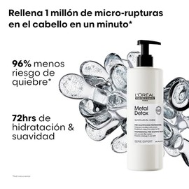 L'Oréal Professionnel Paris Metal Detox | Tratamiento pre-shampoo anti-porosidad | Libre de sulfatos | Repara las microrupturas en el cabello para pre