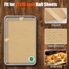 100 Pcs 12x16 Inches Unbleached Parchment Paper Sheets for Baking,