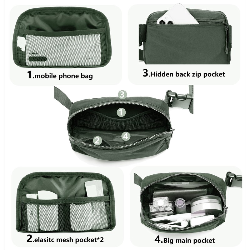 Fanny Belt Bag Waist Pack Crossbody Bags Bum Bag for