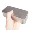 Pack of 7 Rectangular Metal Empty Tins Containers, 15 x