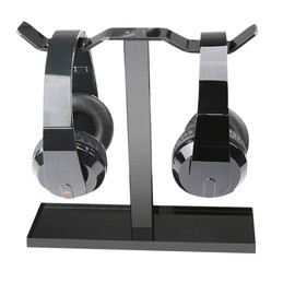Headphone Stand, MOCREO Acrylic Dual Balance Headset Stand Gaming Headphone Holder/Mount/Hanger, Desktop Headset Holder/Mount/Hanger, Extra Thick