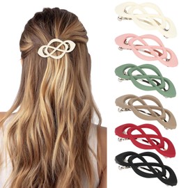 Amariver 6Pcs Hair Barrettes for Women Hair Clips French Barrette Vintage HairClips for Thick Thin Long Short Hair Stylish Accessories for Women Girls