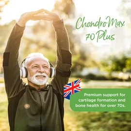 Healthspan Glucosamine & Chondroitin 70 Plus | 120 Capsules | Joint Health | 375mg Optiflex Glucosamine HCI & 300mg Chondroitin Sulphate 90% | With Vitamins C, D3 and Calcium