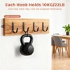 Wall Hooks for Hanging, Large Coat Hooks Wall Mount, Heavy