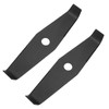 TOMMYFIELD Lawn Mower Replacement Blade Shredder Blade 2 Blade Black