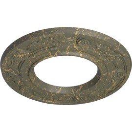 8"OD x 3 7/8"ID x 1/2"P Daniela Ceiling Medallion (Fits Canopies up to 3 7/8"), Hand-Painted Witch Hazel Crackle