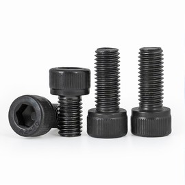 M4 10mm Socket Head Cap Screws, M4-0.7x10mm Screw and Bolt, 50pcs Metric Alloy Steel Bolts, Allen Hex Drive, Black Oxide, Machine Thread, Coarse Thread UNC, Black, 50Pcs