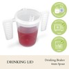 Cup with Wing Handle and Drinking Lid - Pack of