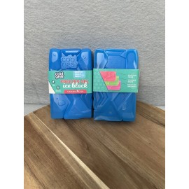 Cool Gear Freezer Gel Blue Ice Block Ice Pack Lot of 2 Freezer Pack