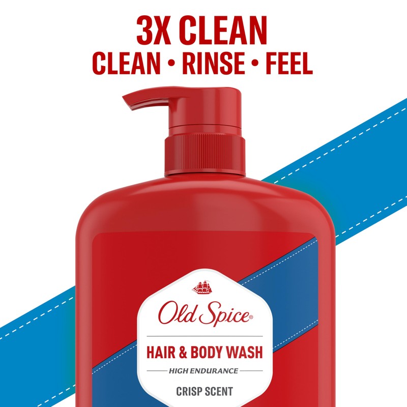 Old Spice Refreshing 2-in-1 Body & Face Wash for Men,