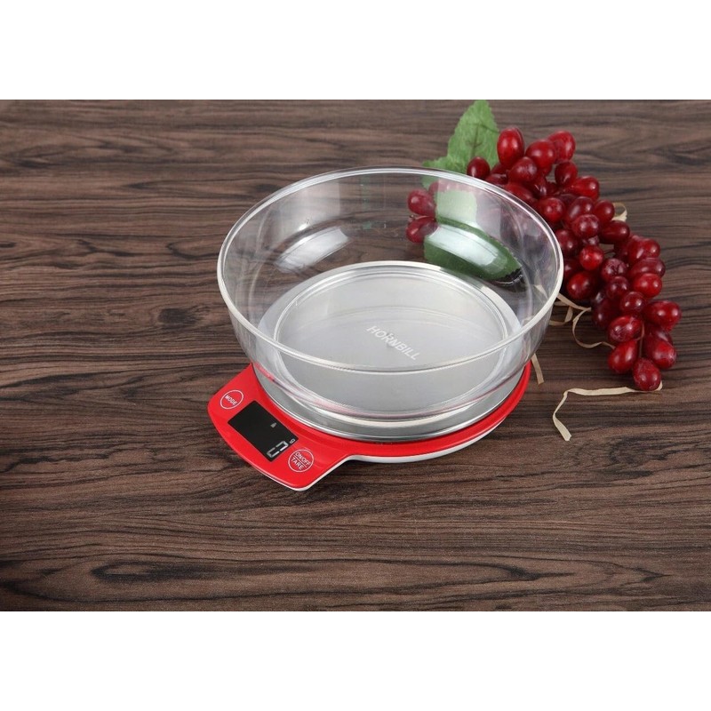 HORNBILL Digital Kitchen Scales Electronic Food Scales with 0.6L Bowl