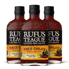 Rufus Teague - Tres Chiles Pica Dulce Sauce - Premium Latino Barbecue Sauce - 14 oz. Bottles - 3 Pack