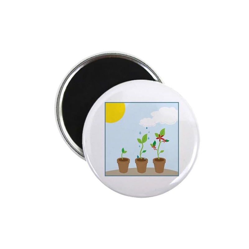 CafePress Seedlings Magnets 2.25" Round Button Magnet (10 pack)
