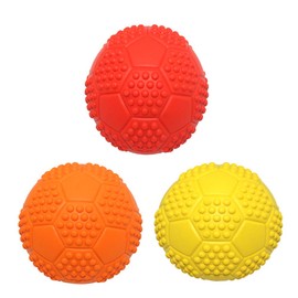 Dog Squeaky Toys, Non-Toxic Rubber Dog Play Balls Interactive and Training Dog Chew Toy for Puppy Small Medium Pet Dogs (7cm/2.75in Pack of 3)