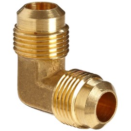 Anderson Metals 54055-06 Brass Tube Fitting, 90 Degree Elbow, 3/8" x 3/8" Flare