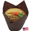 Decony 200 Large Tulip Baking Cups for Muffins, Cupcakes, Paper