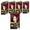 Lien Black Hair Dyeing Cream, Black Brown, 6 Pieces / 리엔 흑모비책 새치염색 크림, 흑갈색, 6개