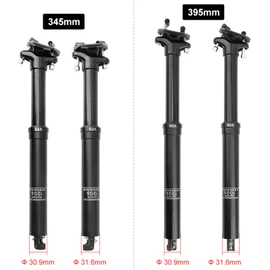 Dropper Post Aluminum Alloy Hydraulic Dropper Seatpost for 22.2mm Handle Bar Mountain Bike