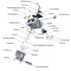 For John Deere Carb Fit John Deere D125 D130 D140